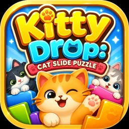 Biểu tượng Kitty Drop: Cat Slide Puzzle